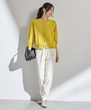 シアーニットショートカーディガン