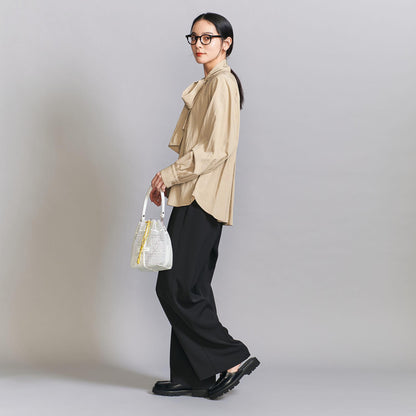 【WEB限定 Wardrobe DAILY MINIMAL】リボンタイブラウス -2WAY/ウォッシャブル-