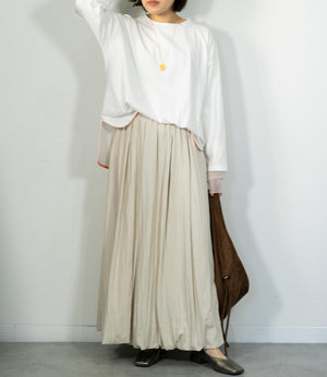 ポイントカラーロングTシャツ