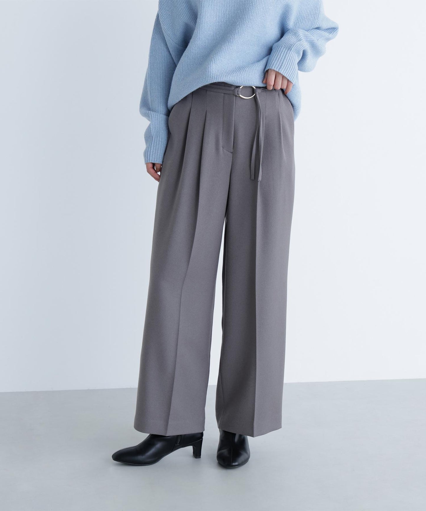 ダブルベルトワイドパンツII