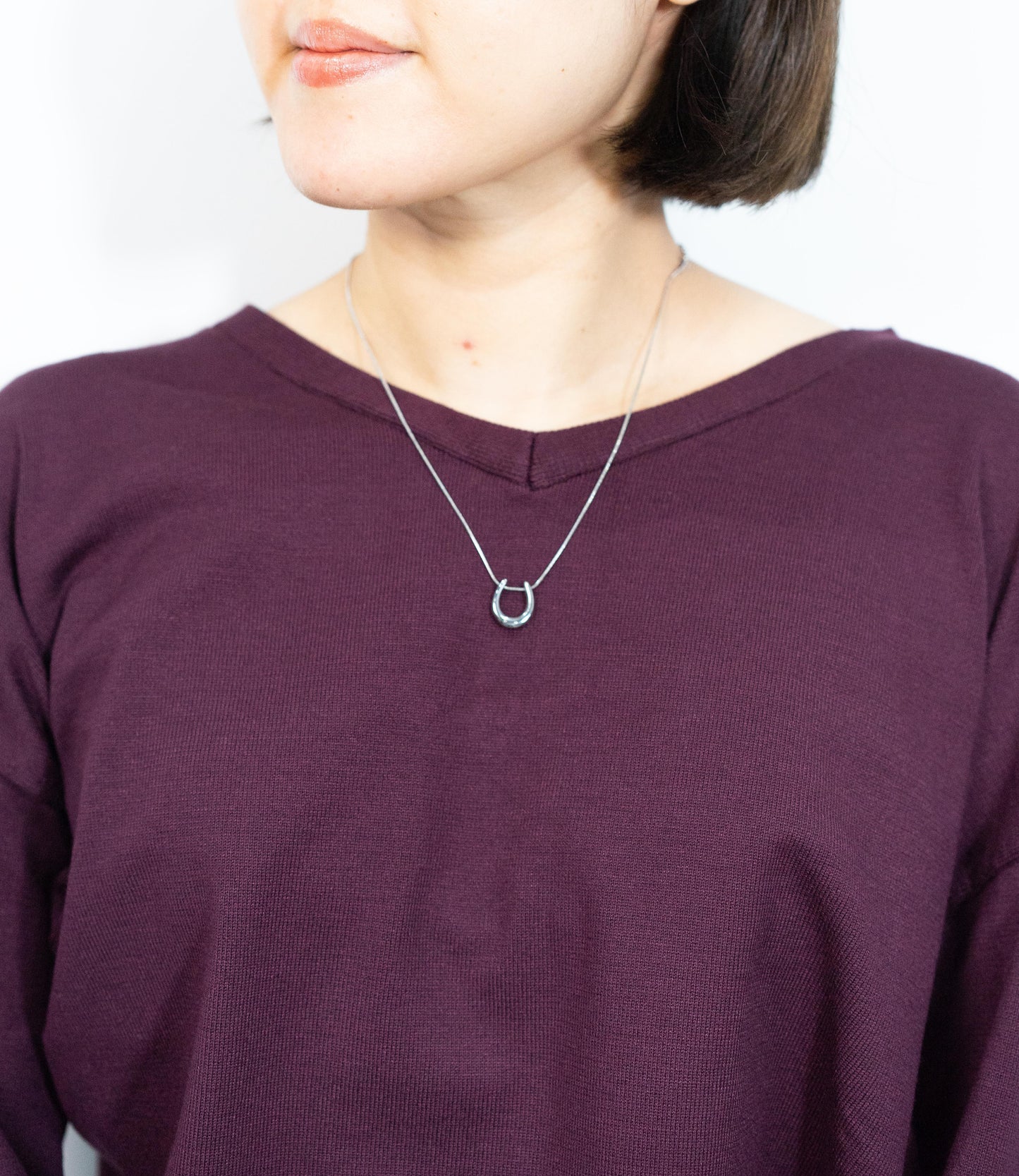 ホースシューアクセントネックレス