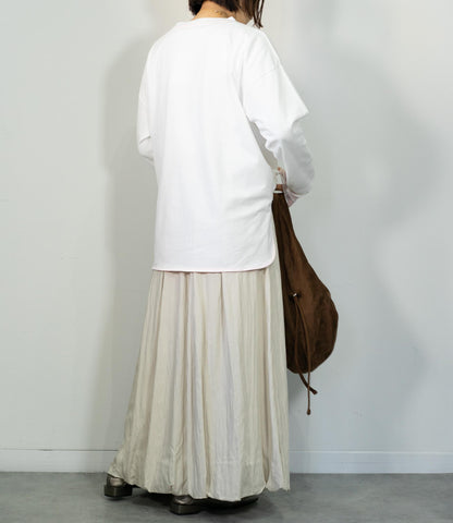 ポイントカラーロングTシャツ