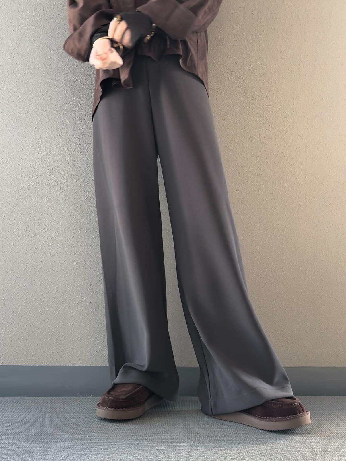 バンディングイージーワイドパンツ