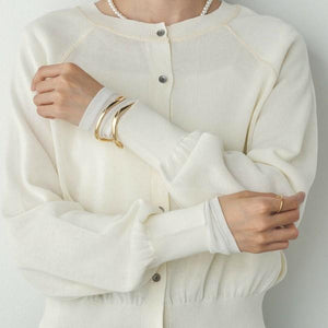 2wayコットンカーディガン