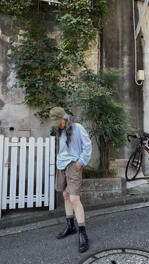 スラブタッチロングTシャツ