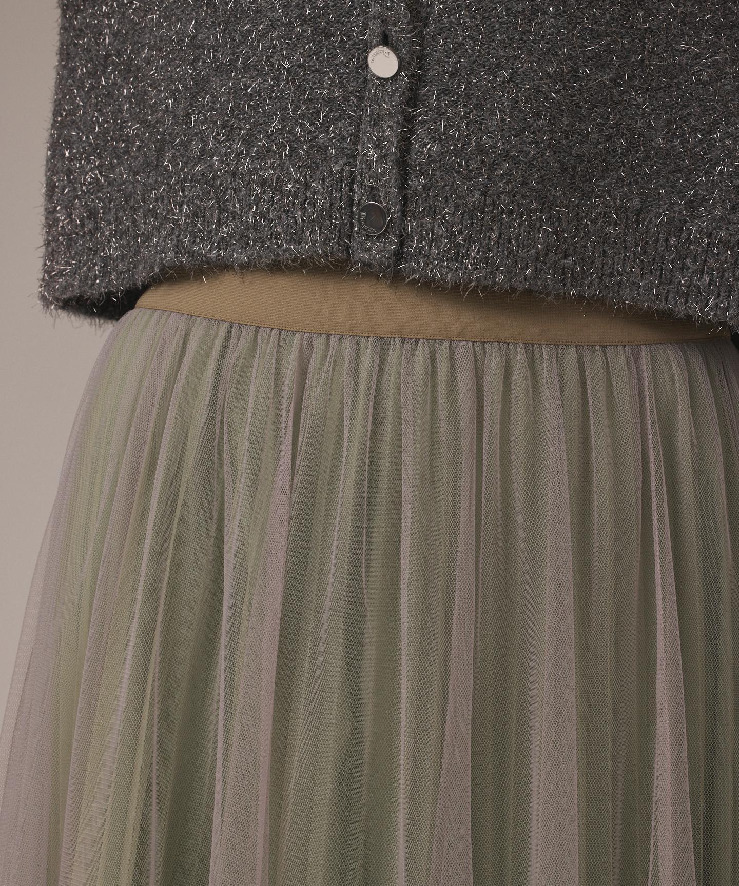 チュールリバーシブルスカート