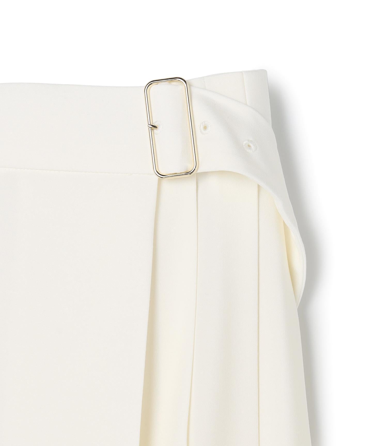 ZEPHYR / ウールライクアシンメトリープリーツスカート