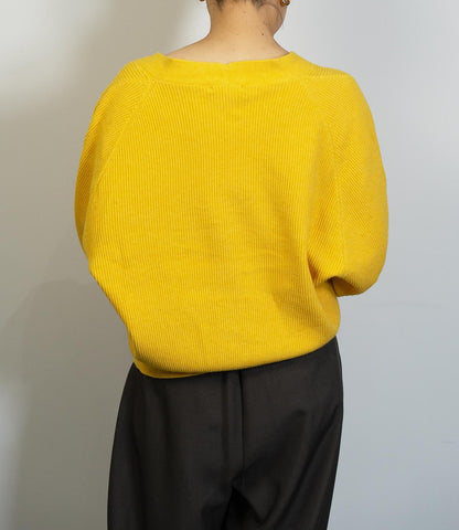 デザイン編みニットカーディガン