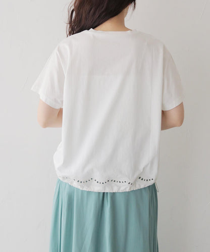 カッティンググドロストTシャツ