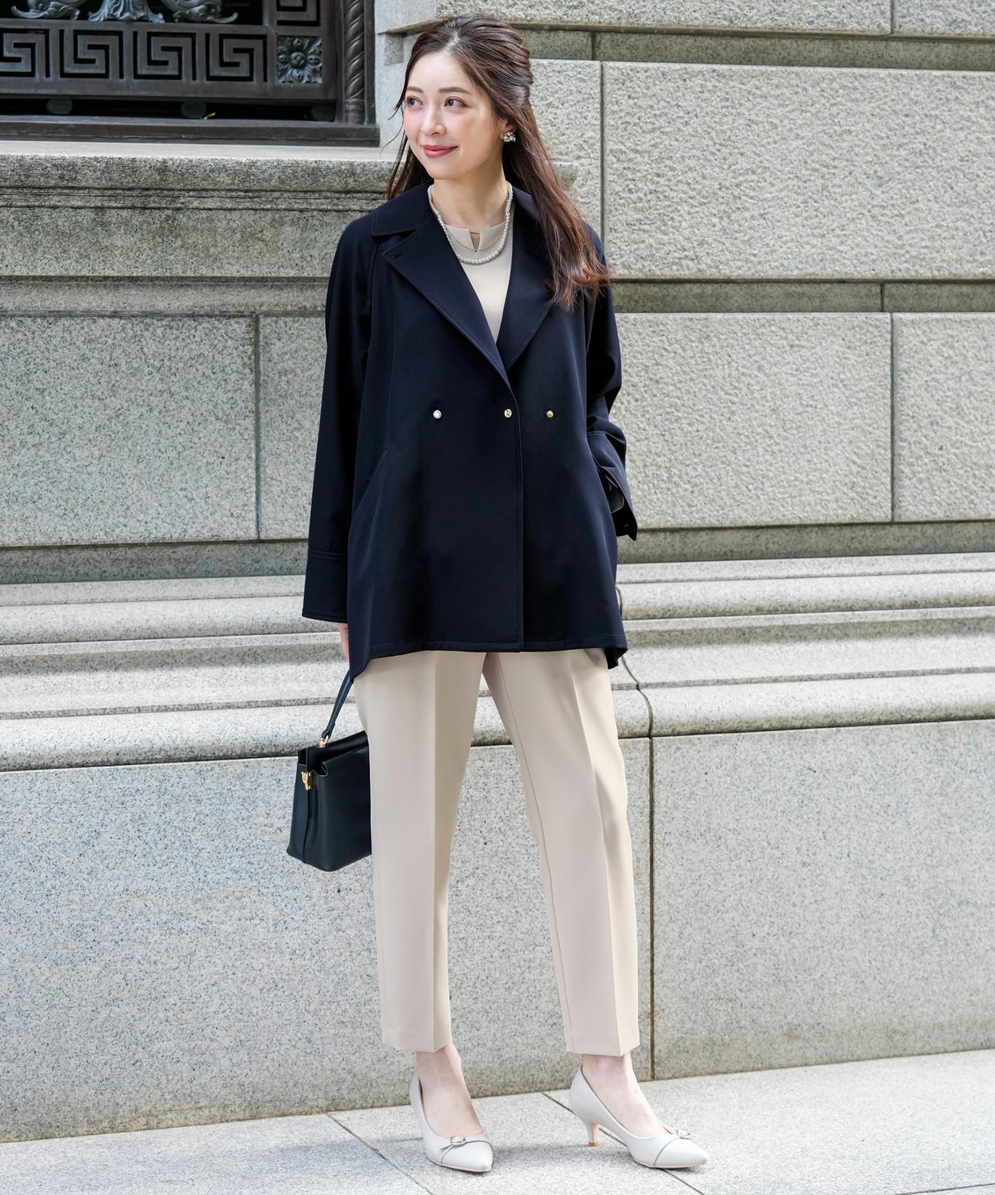 エレカジストレッチミドルトレンチ コート