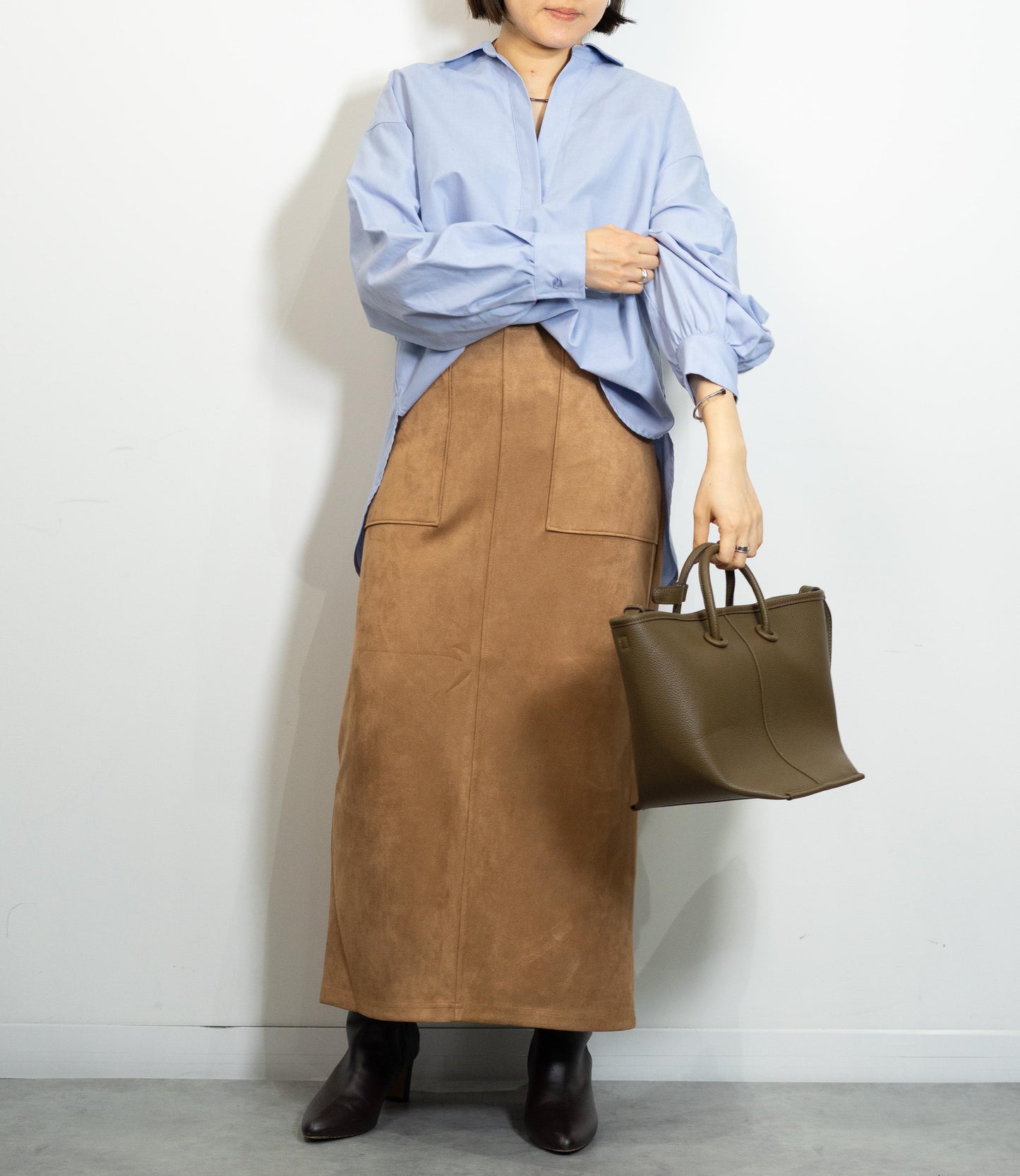 オックスコットンスキッパーシャツ