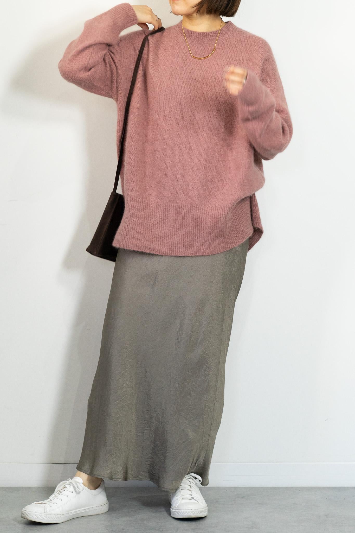 FOX混バックスリットオーバーニット