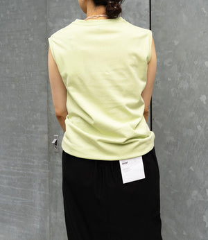 USAコットンコンパクトノースリーブカットソー