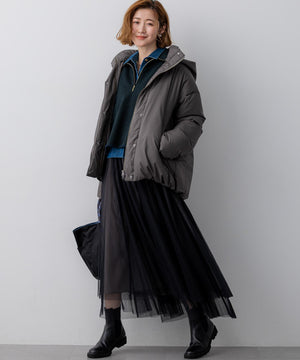 ステッチレス フーデット ダウン