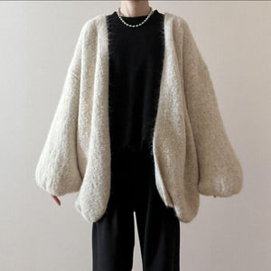 パフスリーブルーズカーディガン