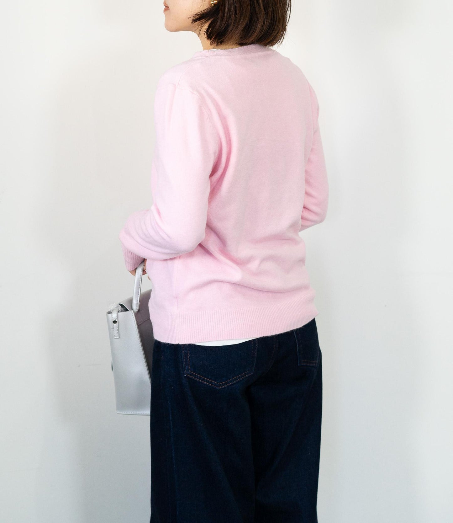 ソフトタッチクルーネックニット