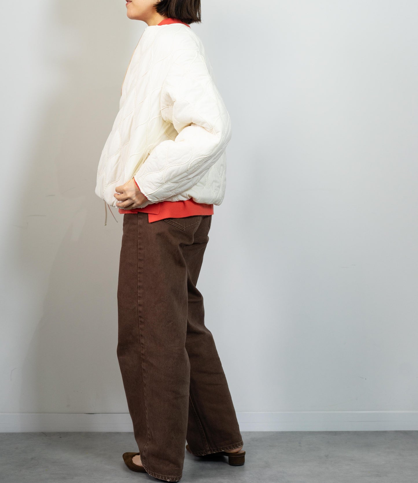 モールキルティングアウター