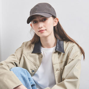 ギンガムチェック キャップ UV