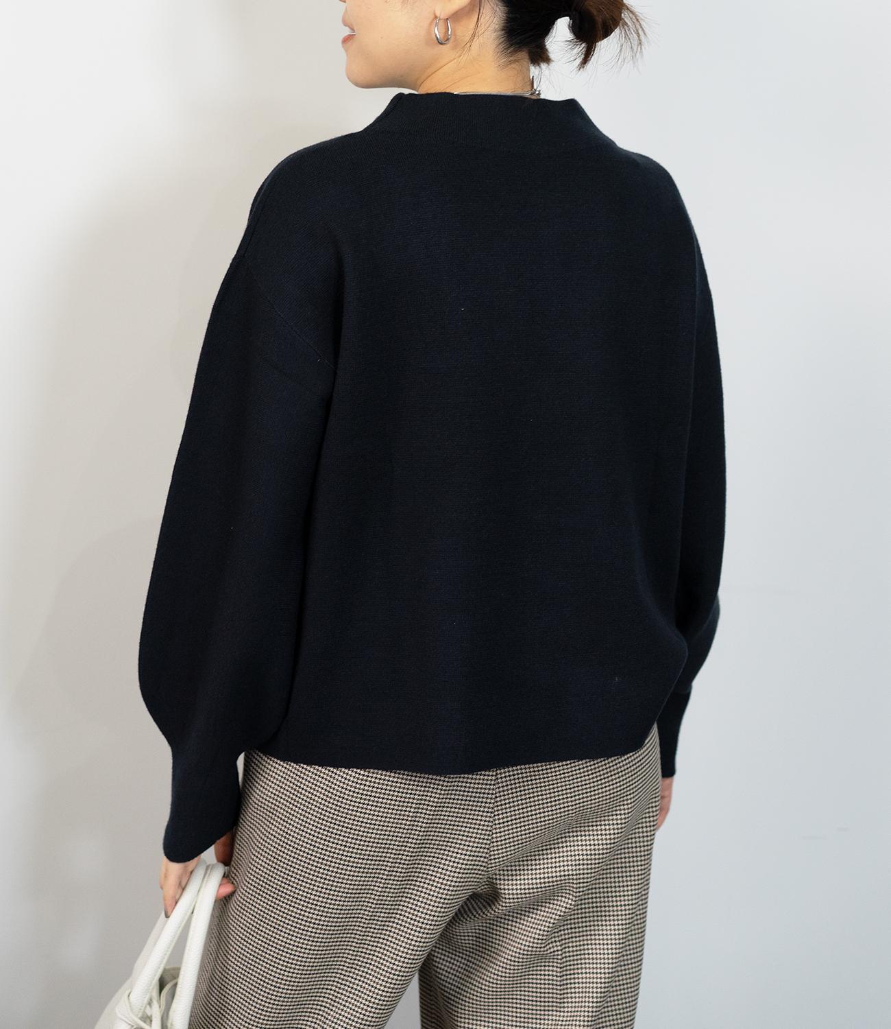 袖パールふわり袖ニット