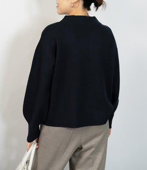 袖パールふわり袖ニット