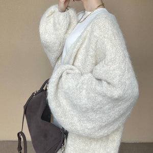 パフスリーブルーズカーディガン