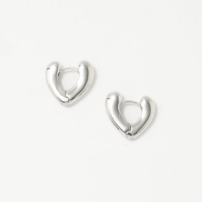ハート フープ ピアス