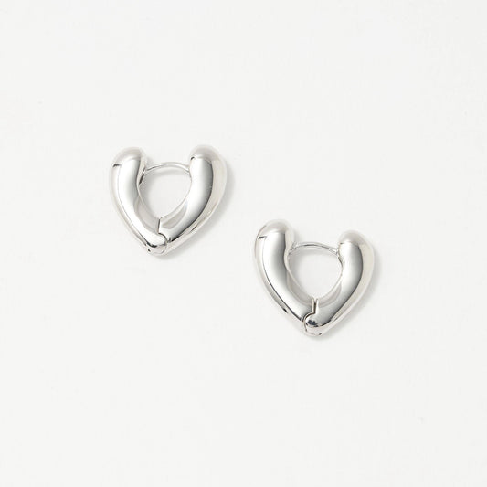 ハート フープ ピアス