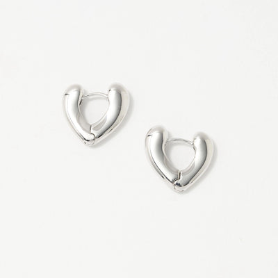 ハート フープ ピアス
