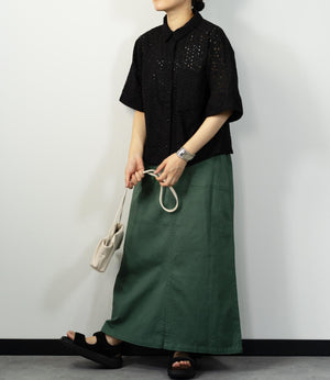 レース半袖シャツ