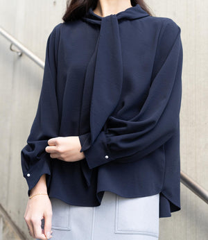 ジョーゼットボウタイブラウス