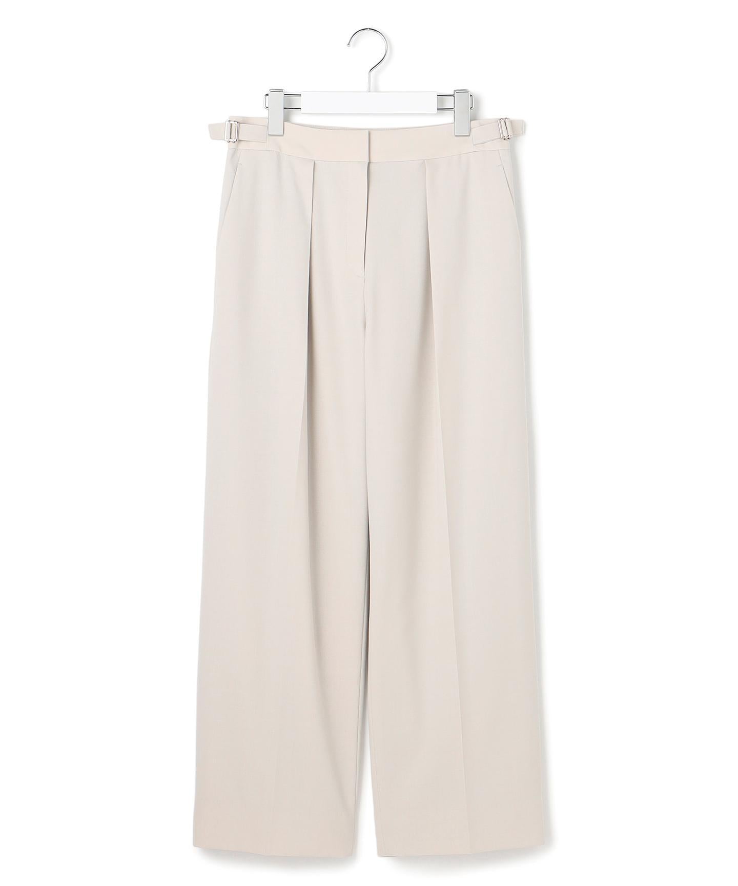 ウール2WAYストレッチ ワイドパンツ