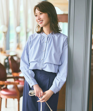 ラッフルレイヤード ブラウス