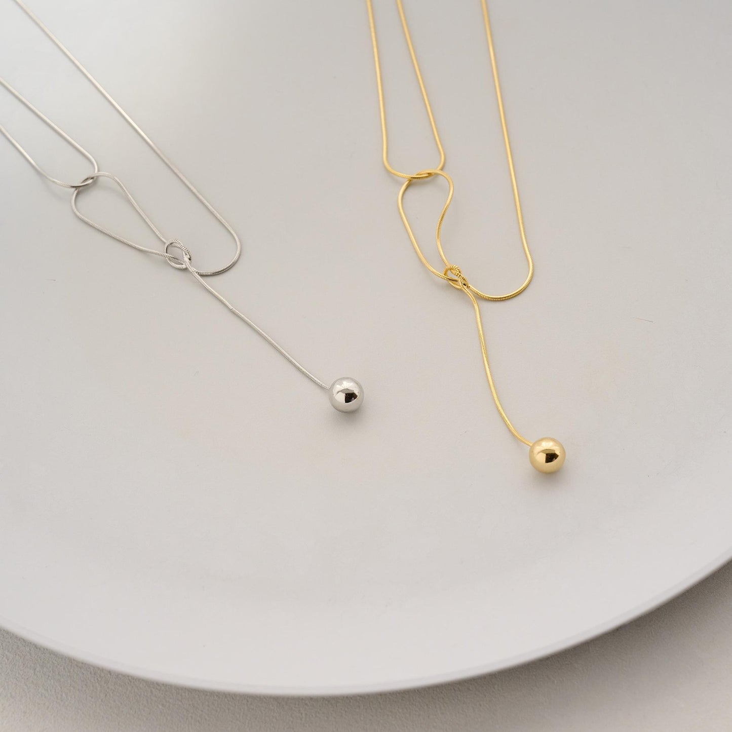 ノット ワンボール ネックレス