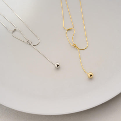 ノット ワンボール ネックレス