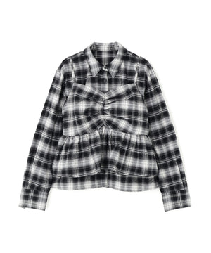ビスチェセットチェックシャツ