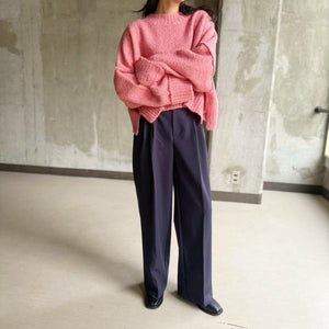 美シルエットストレートパンツ