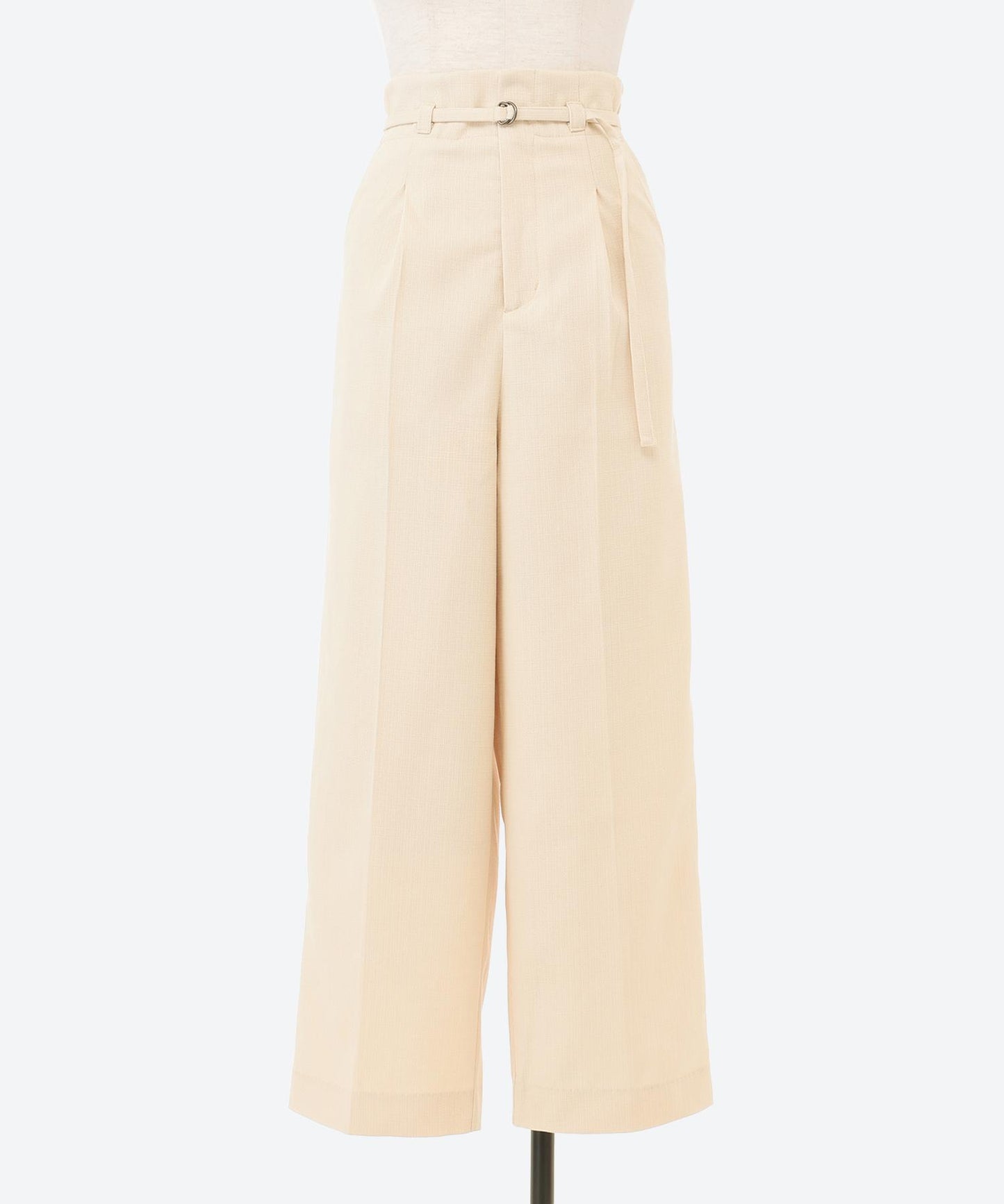 9分丈ハイウエストワイドパンツ