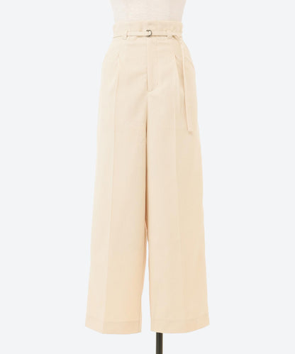 9分丈ハイウエストワイドパンツ