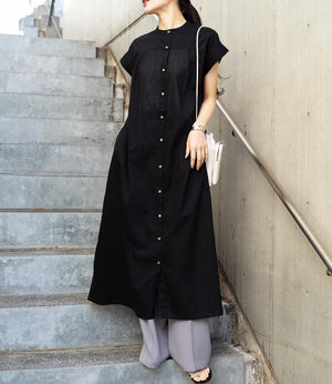コットンロングワンピース