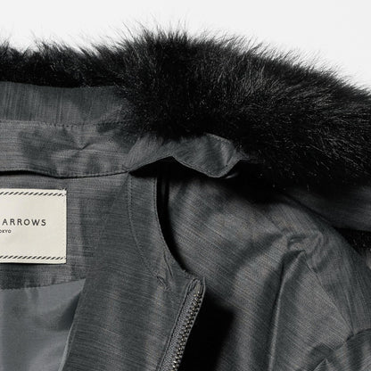 ペプラム ミドル ダウンコート