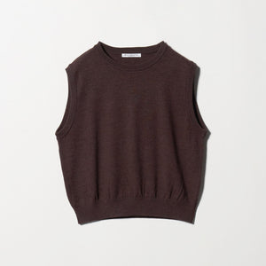 ウール アーガイル&ソリッドベスト