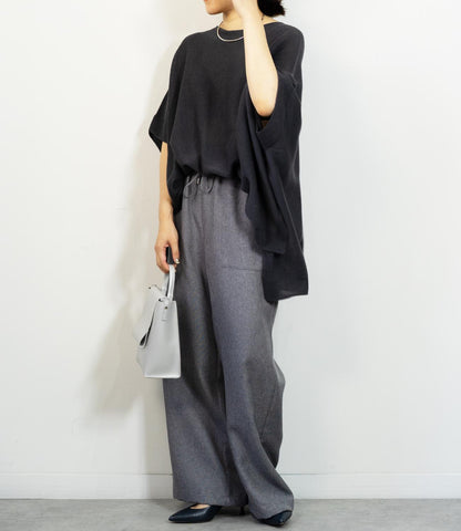 ツイードライクイージーパンツ