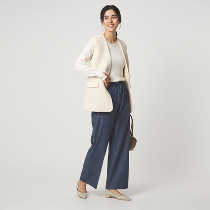 ［size SHORT/TALLあり］ニーハイフレアパンツ デニム 2 ストレッチ