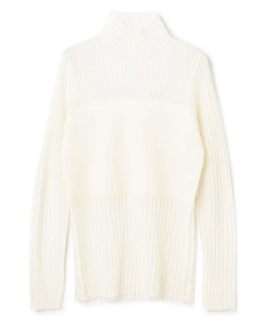 シアーニット コンビトップス