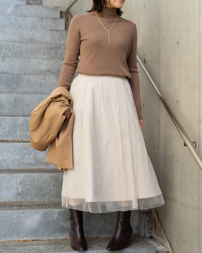 ソフトタッチタートルネックニット