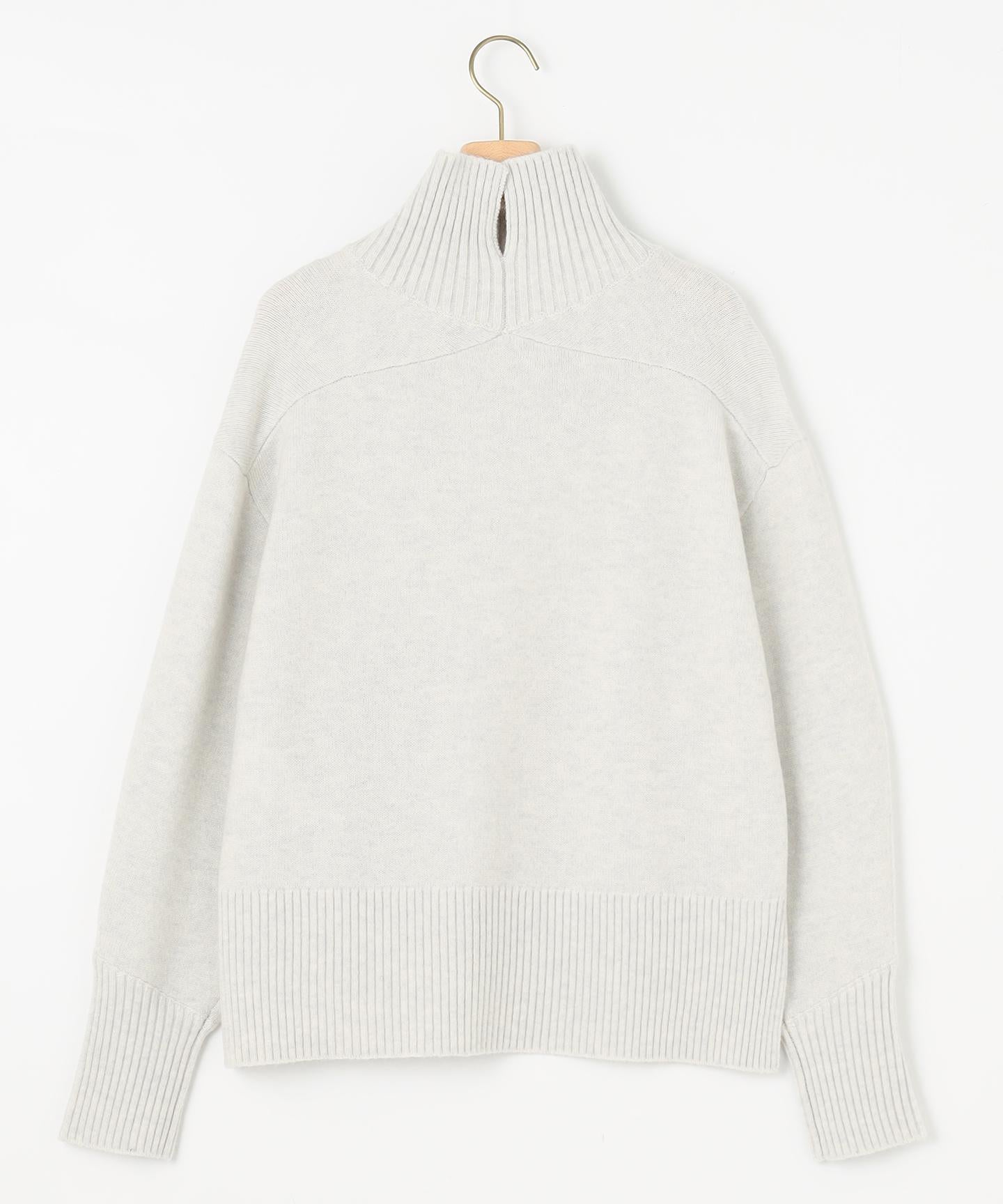 ウールカシミヤミックス ロールネック ニット