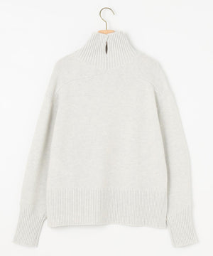 ウールカシミヤミックス ロールネック ニット