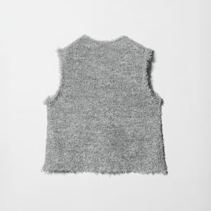 フリンジラメ ノースリーブ ニット