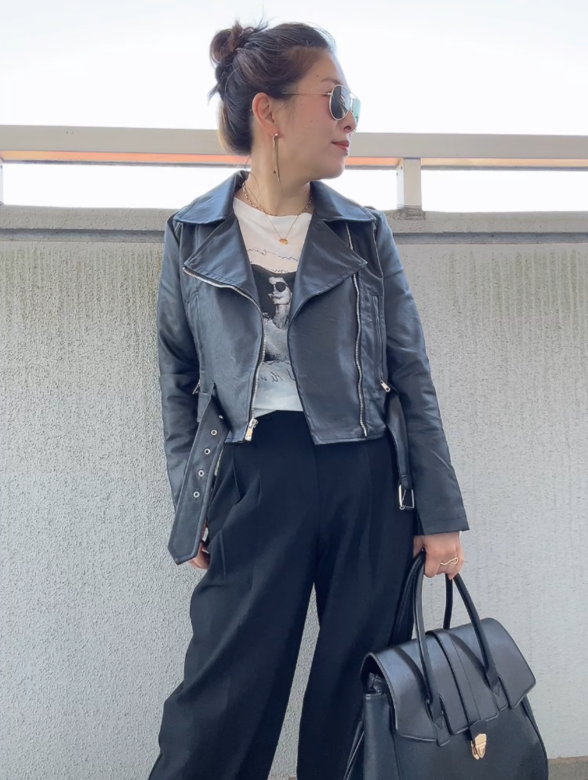 クロップドライダースジャケット