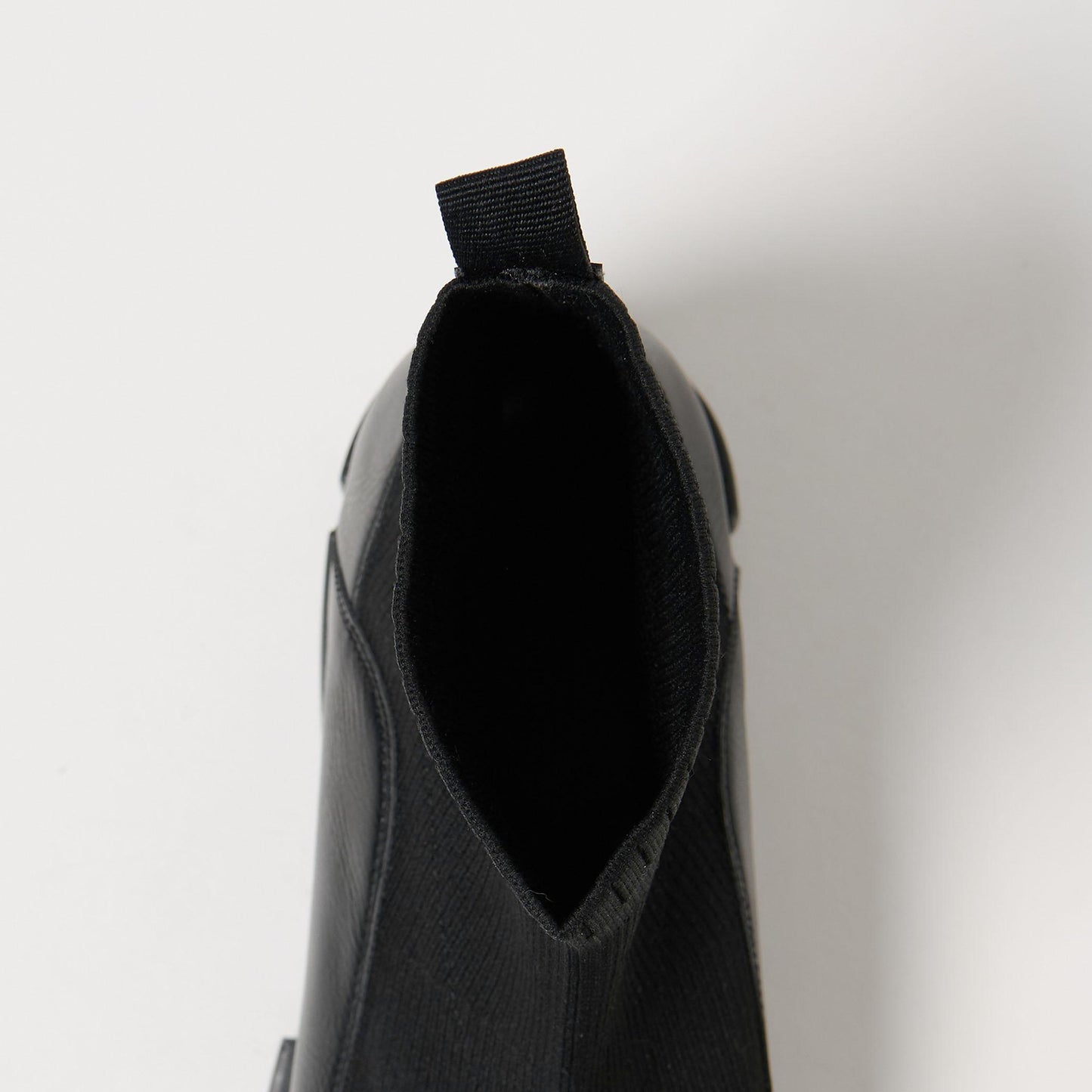 ニット レザーライク ブーツ 撥水/晴雨兼用